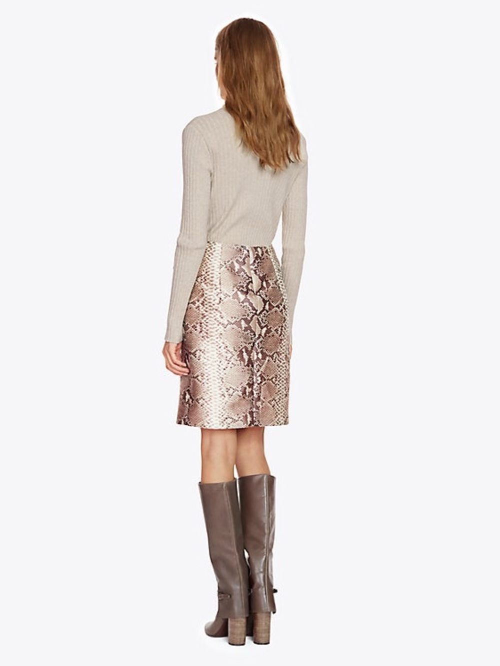NWT Tory Burch Silk Wool Mikado Wrap Skirt